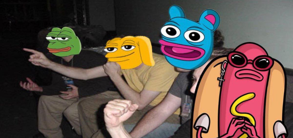 Sad Dog with Friends